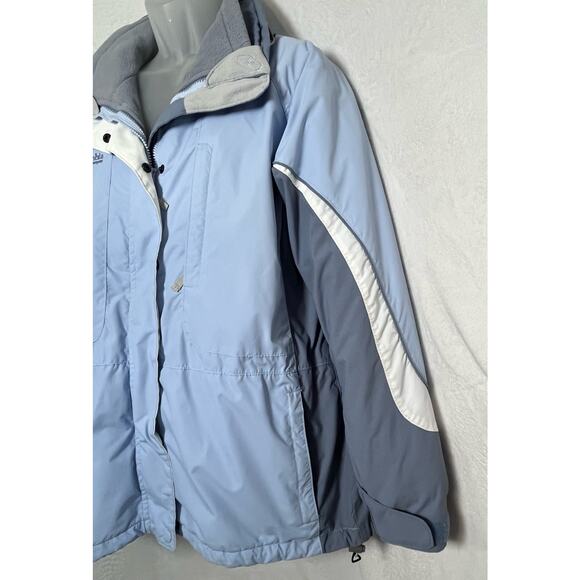 COLUMBIA 3 in 1 INTERCHANGE Fleece Lined Mid length Weather Proof Jacket Coat XL - Picture 6 of 11